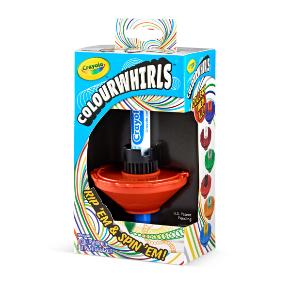 slide 6 of 6, Create Mesmerizing Spin Art With Crayola Colourwhirls! This Art Spinner Toy Set Encourages Kids To Create Unique Art While Competing With Friends. Collect Them All!, 1 ct
