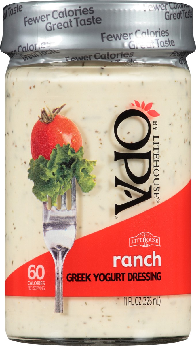 slide 3 of 8, OPA by Litehouse Ranch Greek Yogurt Dressing 11 fl. oz. Jar, 11 oz