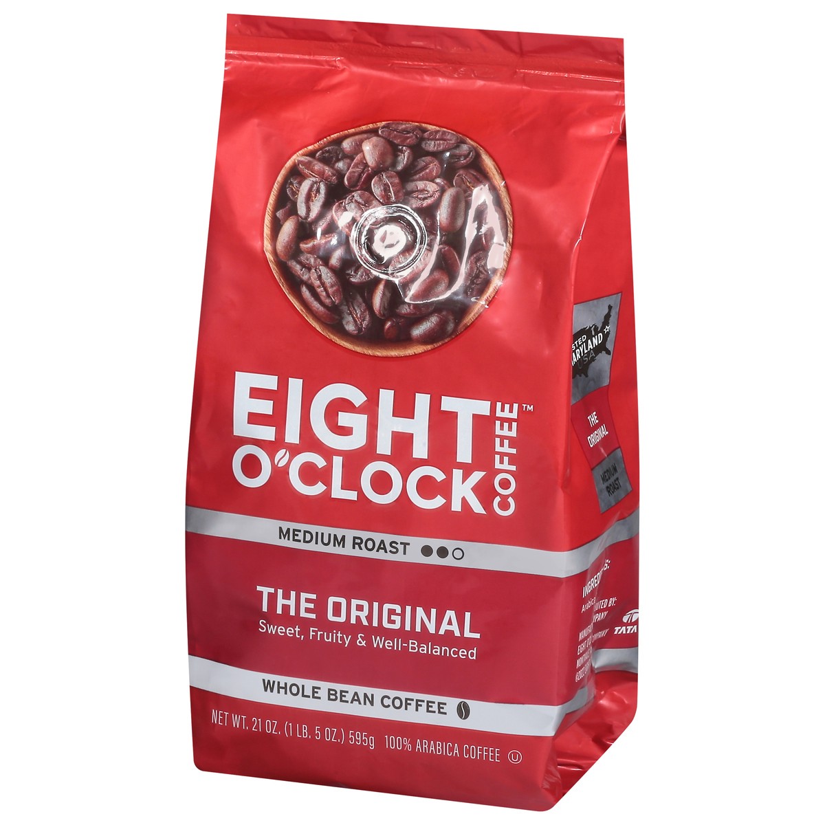 slide 4 of 12, Eight O'Clock Coffee Medium Roast Whole Bean The Original Coffee - 21 oz, 21 oz