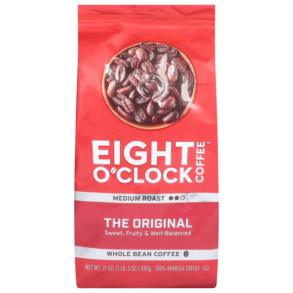slide 9 of 12, Eight O'Clock Coffee Medium Roast Whole Bean The Original Coffee - 21 oz, 21 oz