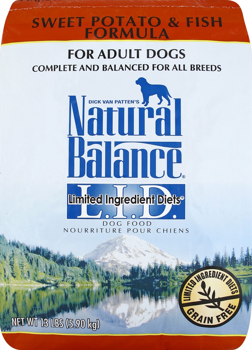 slide 2 of 6, Natural Balance L.I.D. Sweet Potato & Fish Dog Food, 13 lb