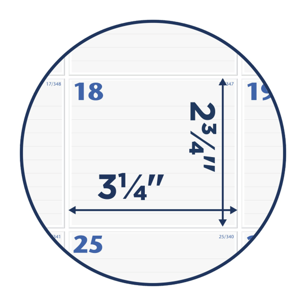 slide 6 of 8, At-A-Glance 2023 Ry Monthly Desk Pad Calendar, Blue/Gray, Large, 24'' X 19'', 24 in