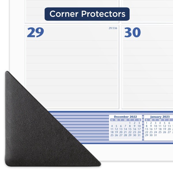 slide 2 of 8, At-A-Glance 2023 Ry Monthly Desk Pad Calendar, Blue/Gray, Large, 24'' X 19'', 24 in