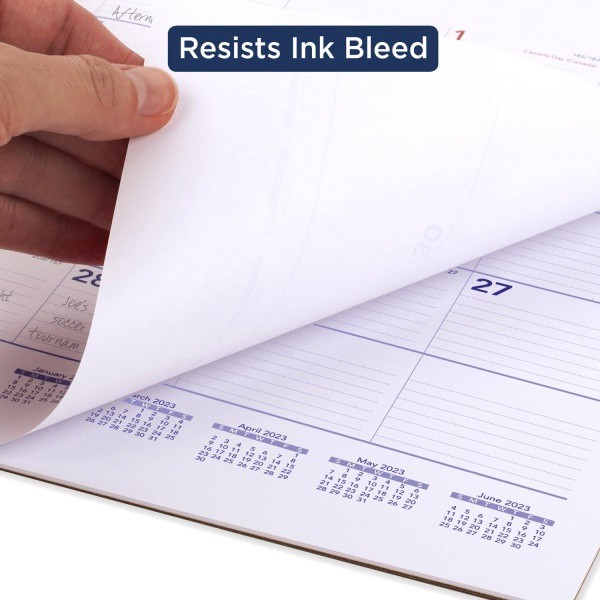 slide 4 of 8, At-A-Glance 2023 Ry Monthly Desk Pad Calendar, Blue/Gray, Large, 24'' X 19'', 24 in