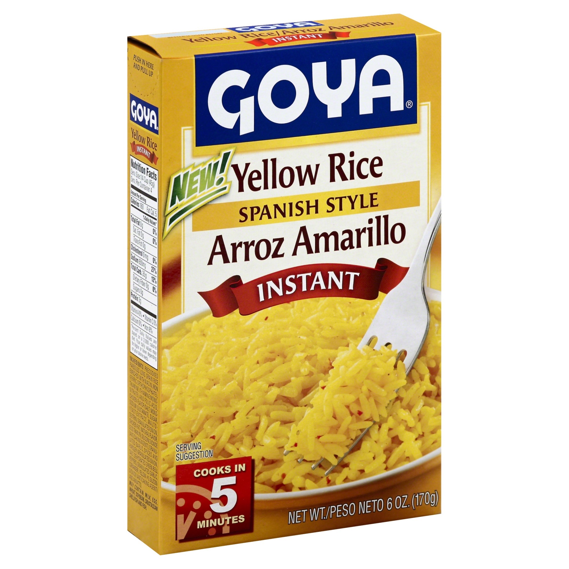 slide 1 of 4, Goya Rice Yellow Instant Spanish Style Box - 6 Oz, 6 oz