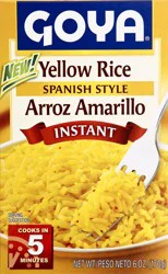 Goya Rice Yellow Instant Spanish Style Box - 6 Oz