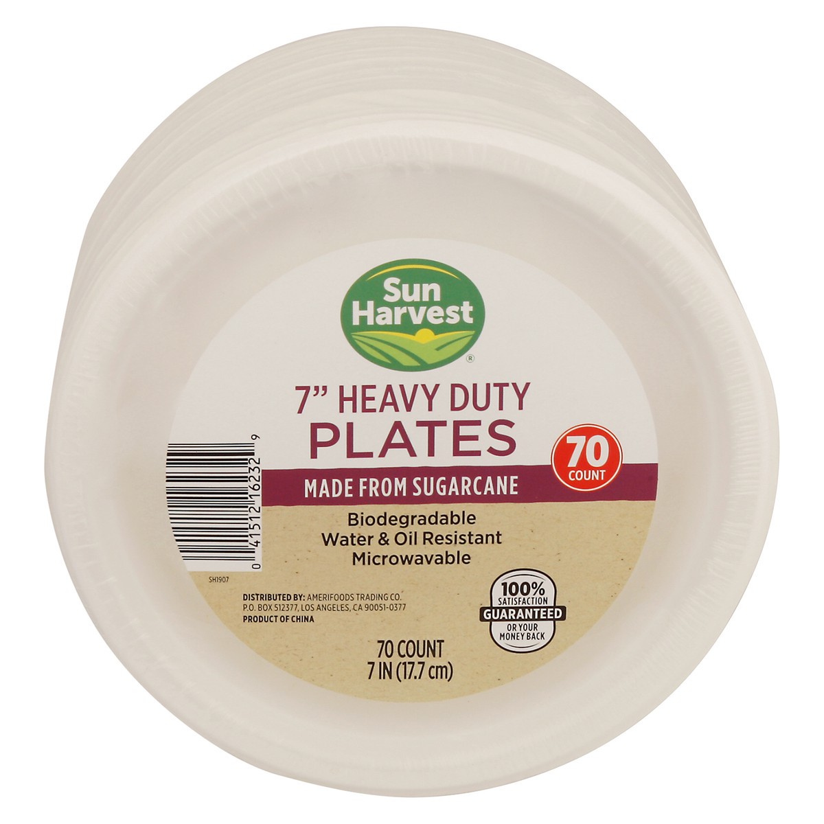 slide 2 of 4, Sun Harvest Biodegradable 7 Inch Plate, 70 ct