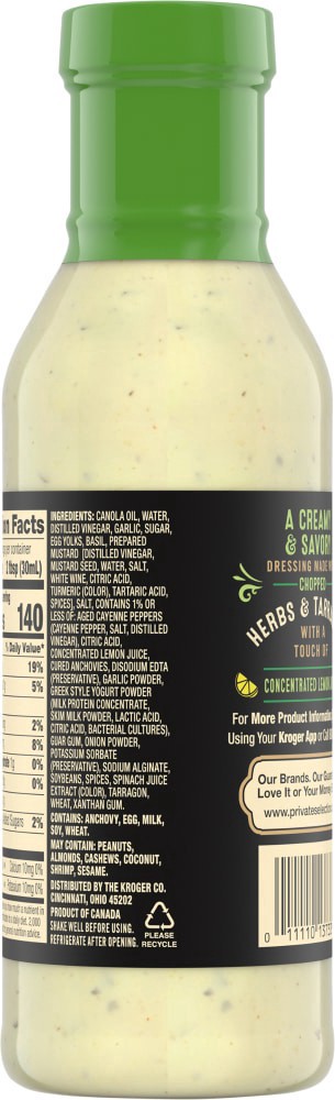 slide 4 of 4, Private Selection Green Goddess Salad Dressing, 11.8 fl oz