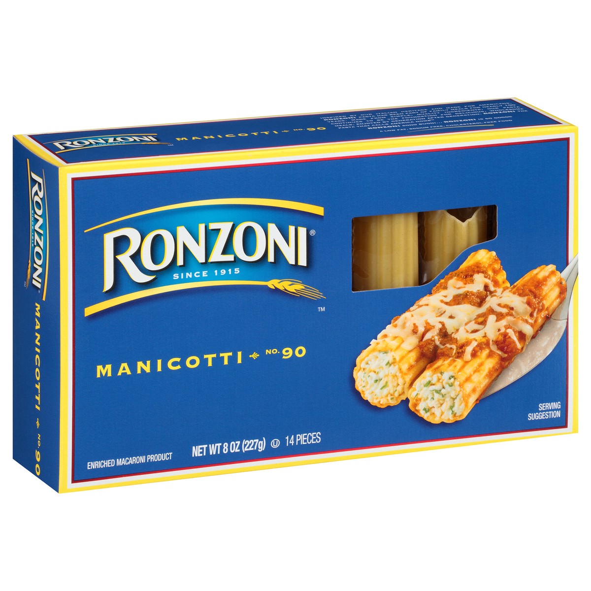 slide 7 of 7, Ronzoni Manicotti, 8 oz