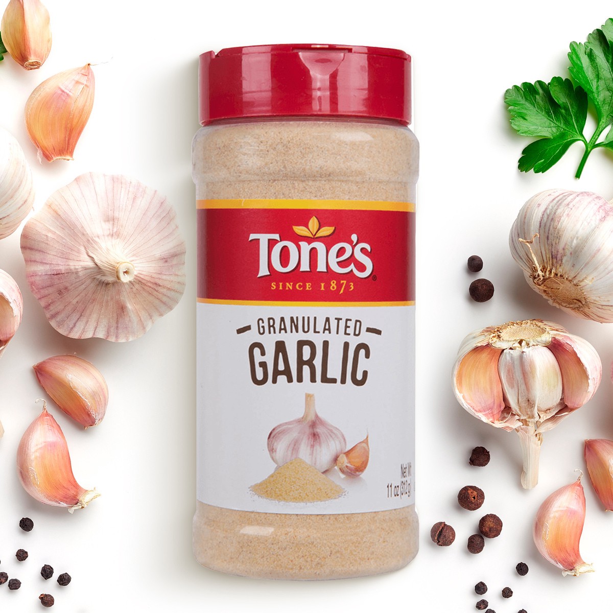 slide 1 of 8, Tone's Tones Granulated Garlic, 11 oz, 11 oz