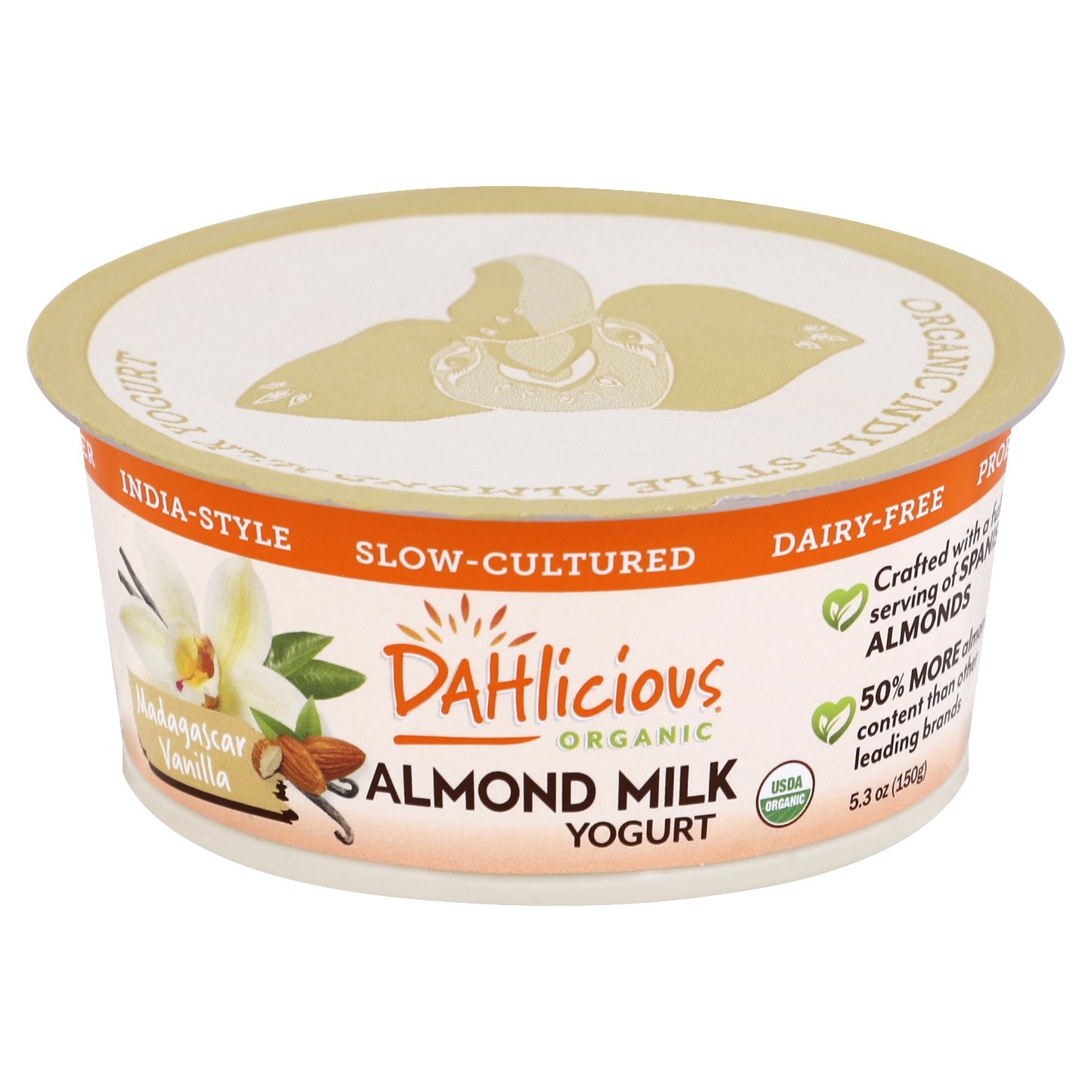 slide 1 of 1, Dahlicious Vanilla Almond Milk Yogurt, 5.3 oz
