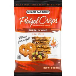 Snack Factory Buffalo Wing Pretzel Crisps, 3 oz