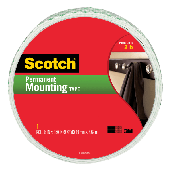 slide 1 of 9, Scotch Permanent Heavy-Duty Mounting Tape, 3/4 in x 350 in