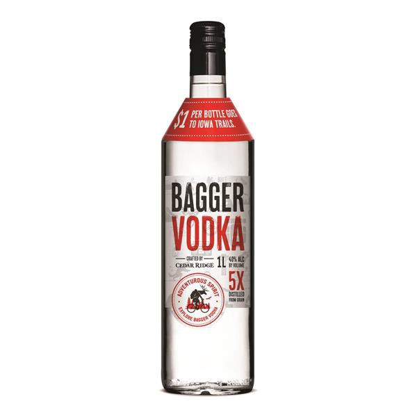 slide 1 of 1, Bagger Vodka By Cedar Ridge, 1 liter