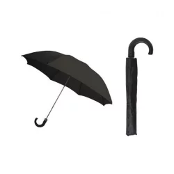Rainbrella 2 Fold Silver & Black Plastic Umbrella