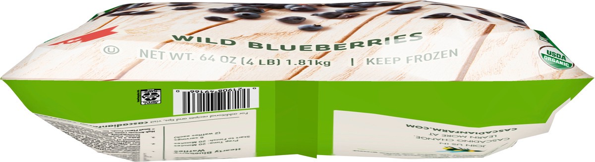 slide 4 of 9, Cascadian Farm Premium Organic Wild Blueberries, 64 oz, 