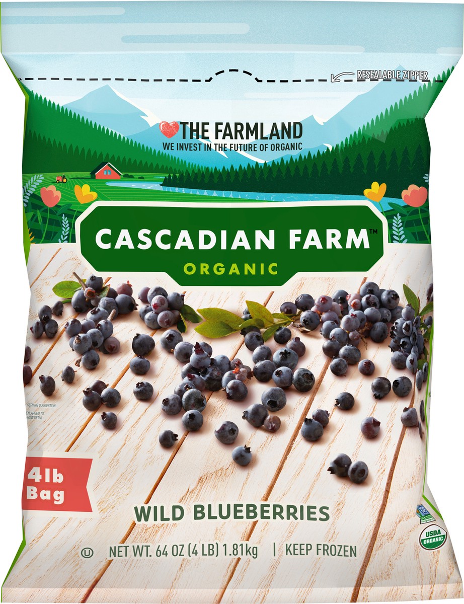 slide 6 of 9, Cascadian Farm Premium Organic Wild Blueberries, 64 oz, 