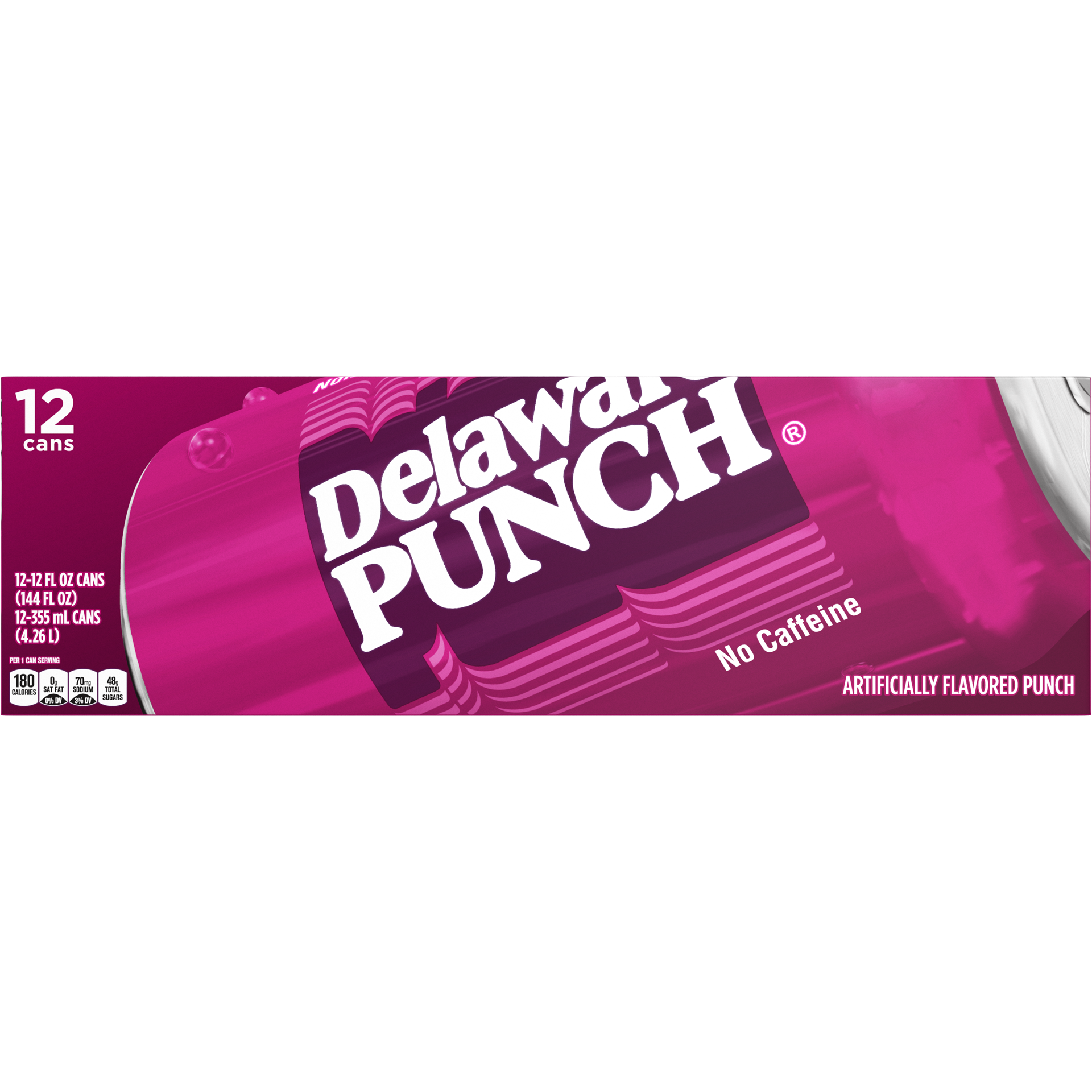 slide 1 of 5, Delaware Punch No Caffeine Soda 12 ea, 12 ct; 12 fl oz