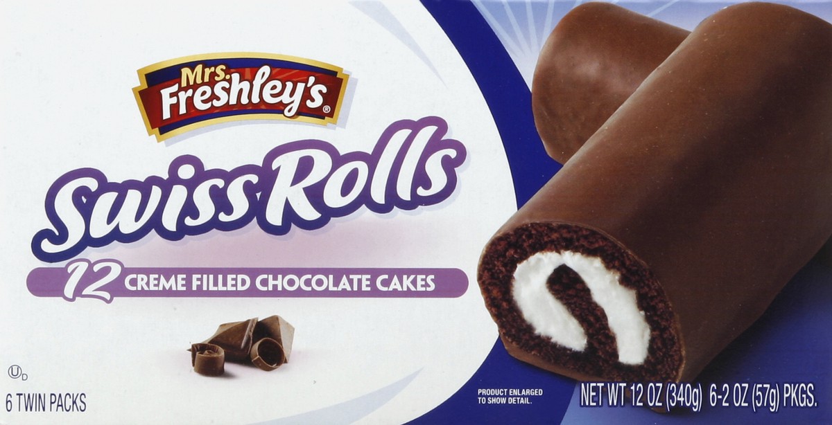 slide 4 of 6, Mrs. Freshley's Swiss Rolls, 12 ct