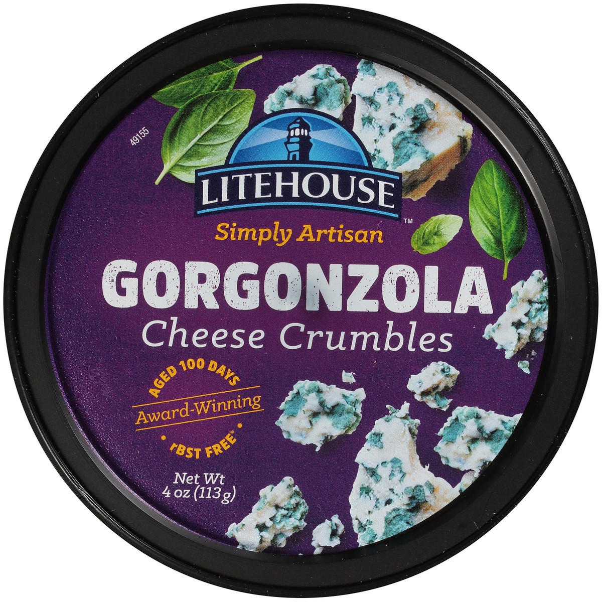 slide 5 of 9, Litehouse Simply Artisan Gorgonzola Cheese Crumbles 4 oz. Tub, 4 oz