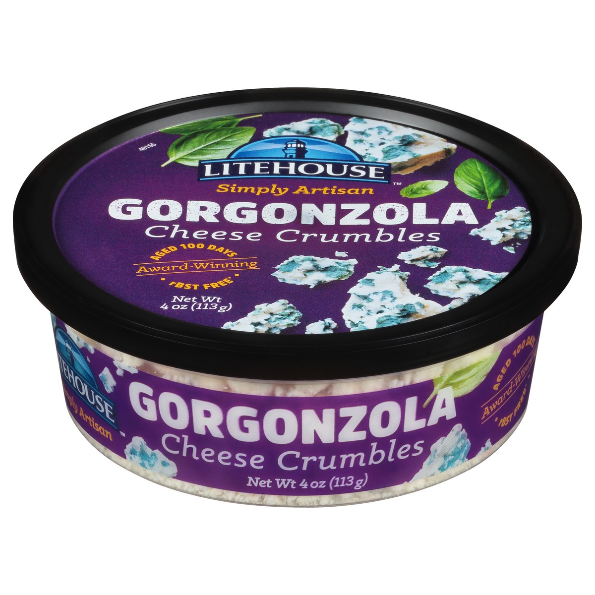 slide 4 of 9, Litehouse Simply Artisan Gorgonzola Cheese Crumbles 4 oz. Tub, 4 oz