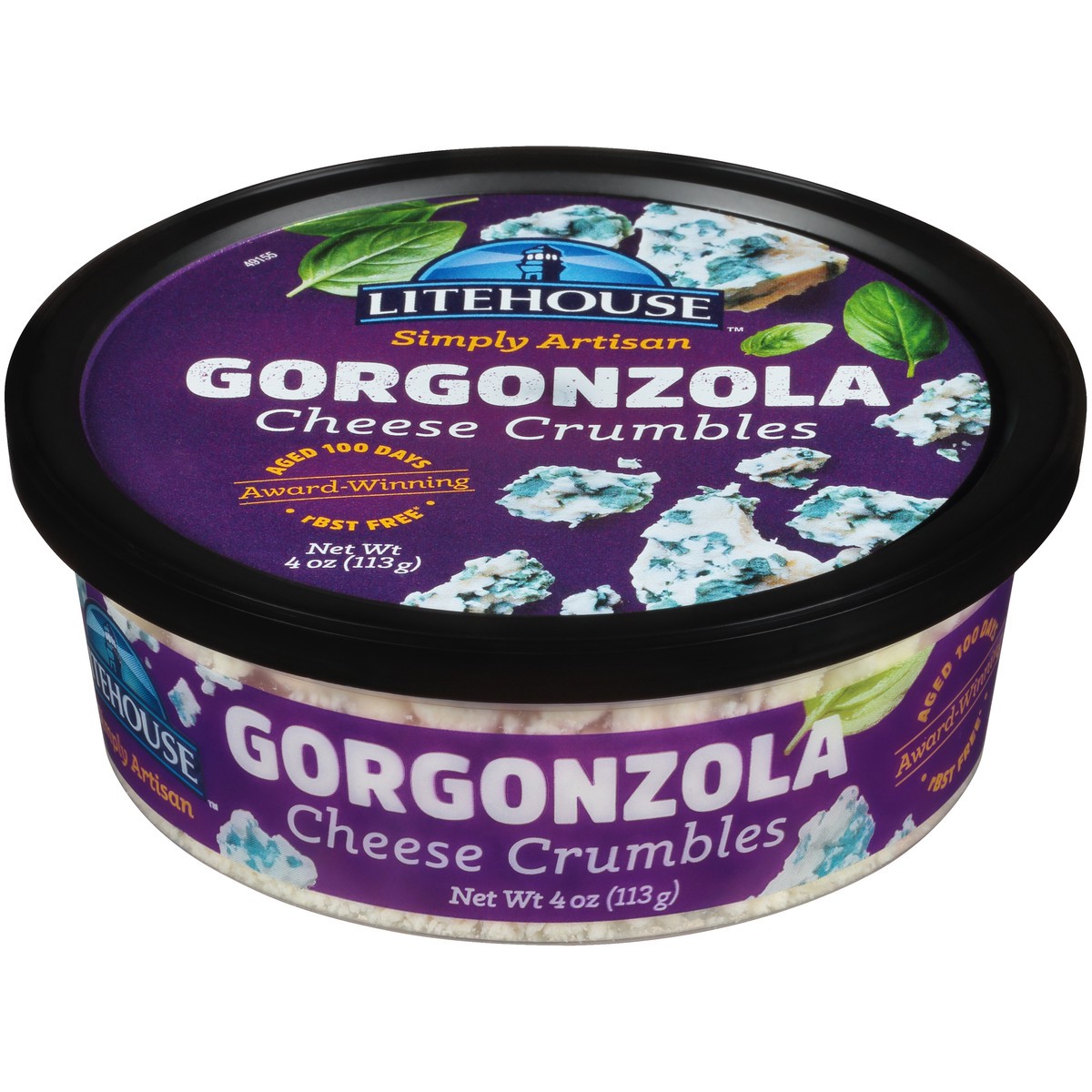 slide 1 of 9, Litehouse Simply Artisan Gorgonzola Cheese Crumbles 4 oz. Tub, 4 oz