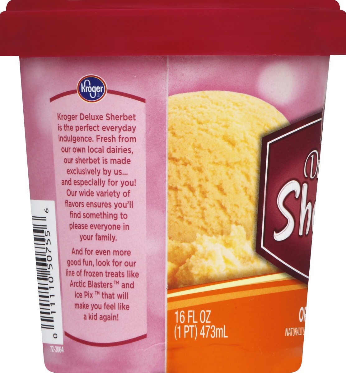 slide 3 of 6, Kroger Deluxe Orange Sherbet, 16 fl oz