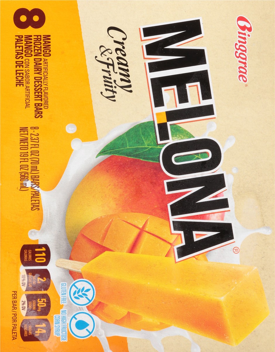 slide 6 of 13, Melona Mango Frozen Dairy Dessert Bars 8 - 2.37 fl oz Bars, 8 ct
