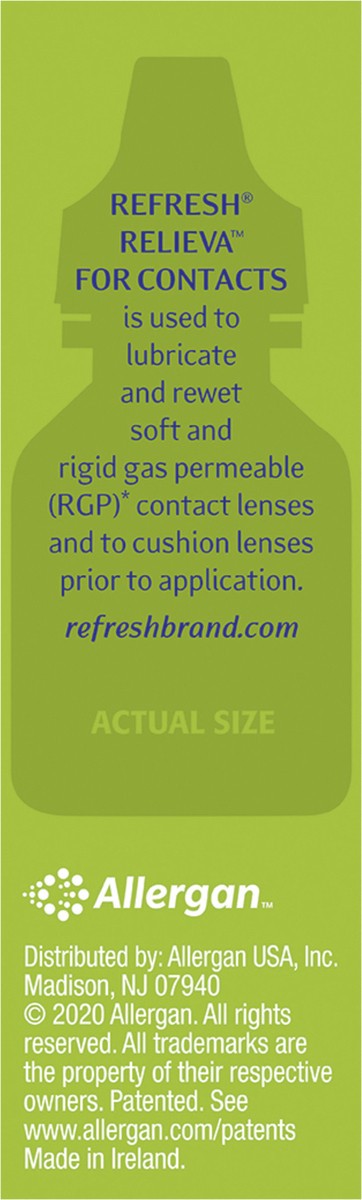 slide 4 of 5, Refresh Relieva For Contacts Lubricant Eye Drops For Use with Contact Lenses, 0.27 fl oz (8 mL), 0.27 fl oz