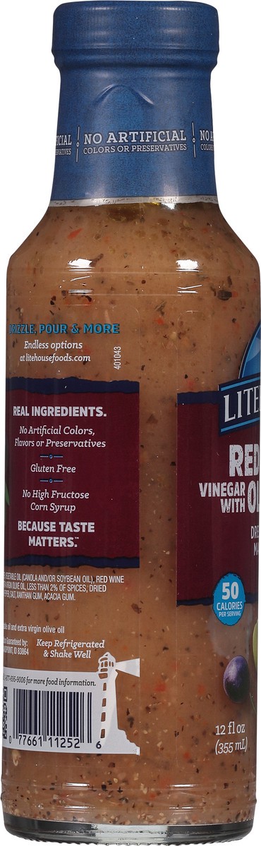 slide 7 of 7, Litehouse Vinegar with Olive Oil Red Wine Dressing & Marinade 12 fl oz, 12 fl oz