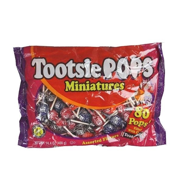 slide 1 of 1, Tootsie Mini Pops Halloween Bag, 80 ct; 14.4 oz