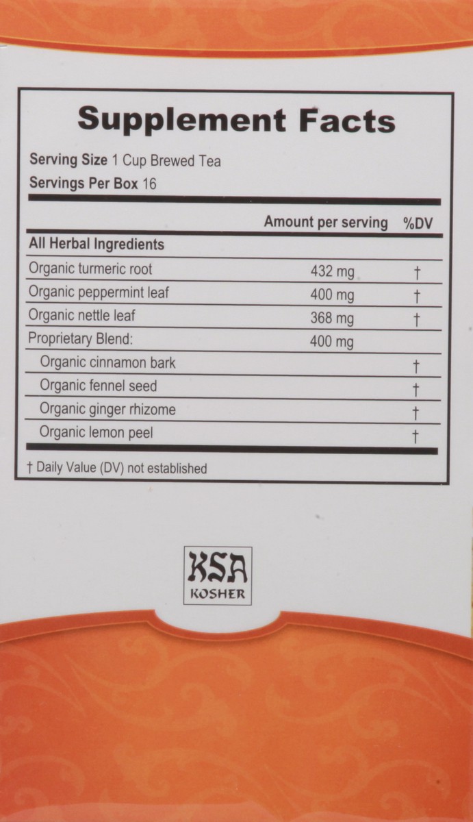 slide 5 of 13, Versana Bags Organic Turmeric Detox Herbal Tea - 16 ct, 16 ct