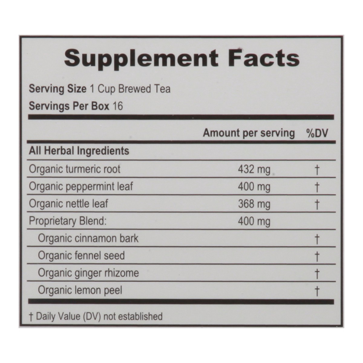 slide 13 of 13, Versana Bags Organic Turmeric Detox Herbal Tea - 16 ct, 16 ct