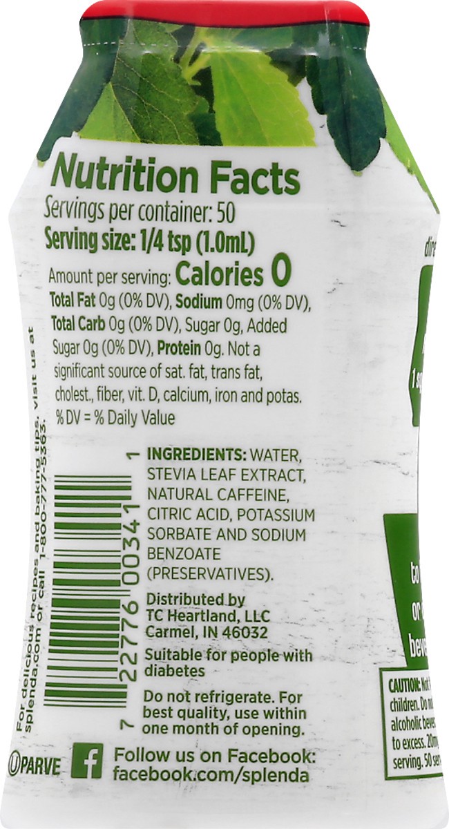 slide 13 of 13, Splenda Energy Stevia Liquid 1.68 oz, 1.68 oz