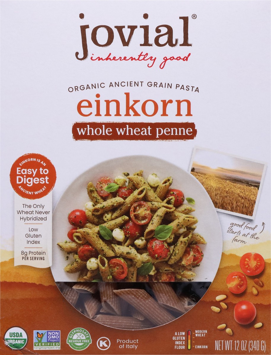 slide 4 of 9, Jovial Penne Einkorn Psta, 12 oz