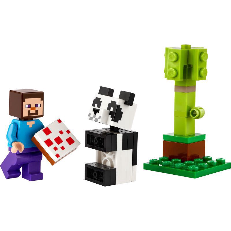 slide 2 of 4, LEGO Minecraft Steve and Baby Panda 30672, 1 ct