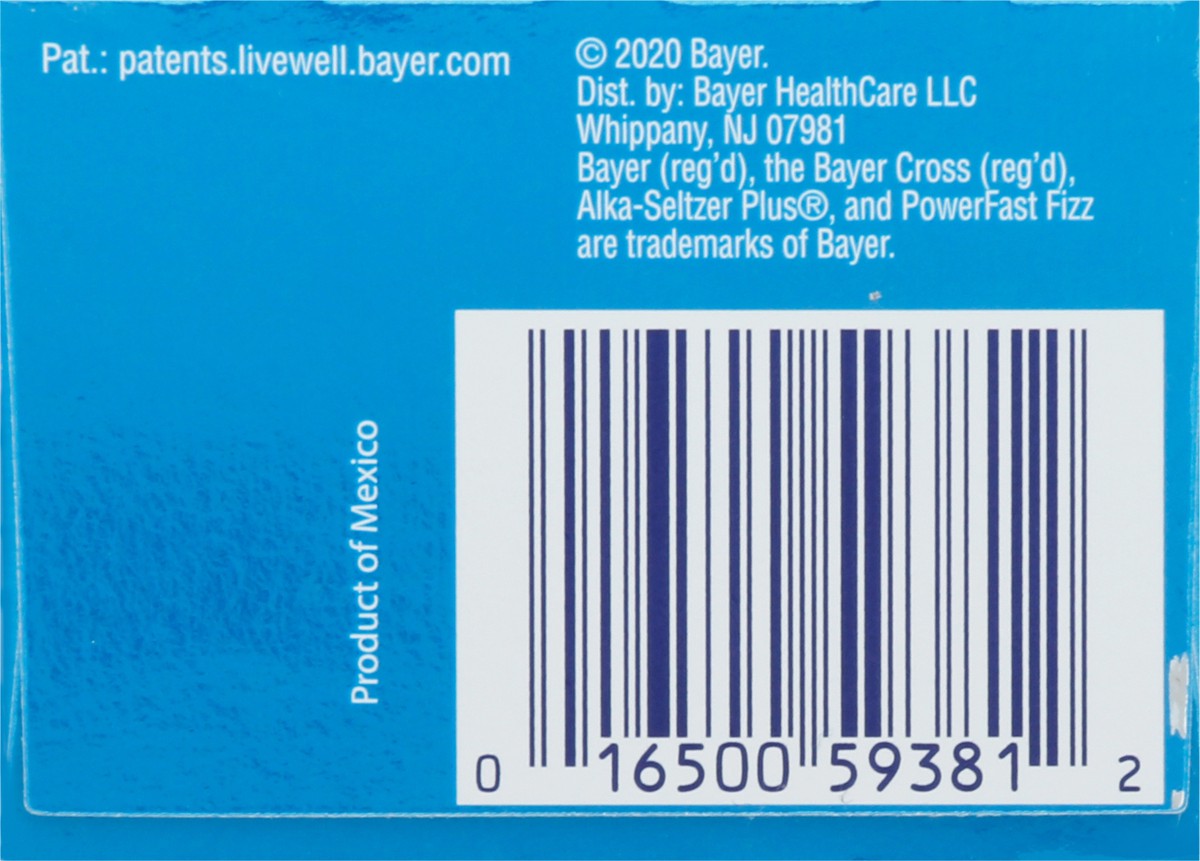 slide 3 of 12, Alka-Seltzer +Cold Sparkling Orig, 20 ct