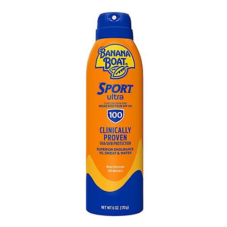 slide 1 of 1, Banana Boat Ultra Sport Performance Broad Spectrum Spf 100 Clear Sunscreen Spray - 6 Oz, 6 oz