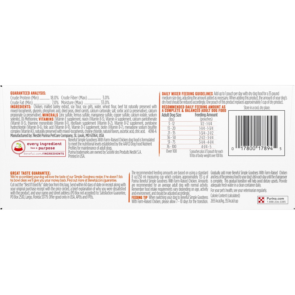 slide 5 of 9, Beneful Purina Beneful Dry Dog Food, Simple Goodness With Farm Raised Chicken, 56.4 oz