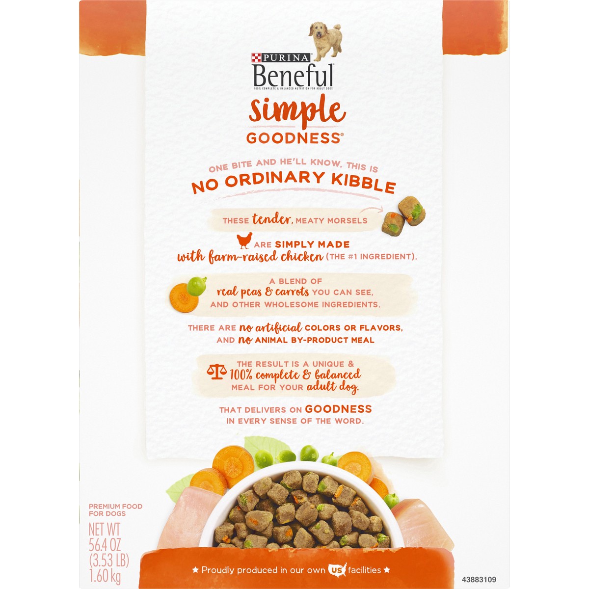 slide 7 of 9, Beneful Purina Beneful Dry Dog Food, Simple Goodness With Farm Raised Chicken, 56.4 oz