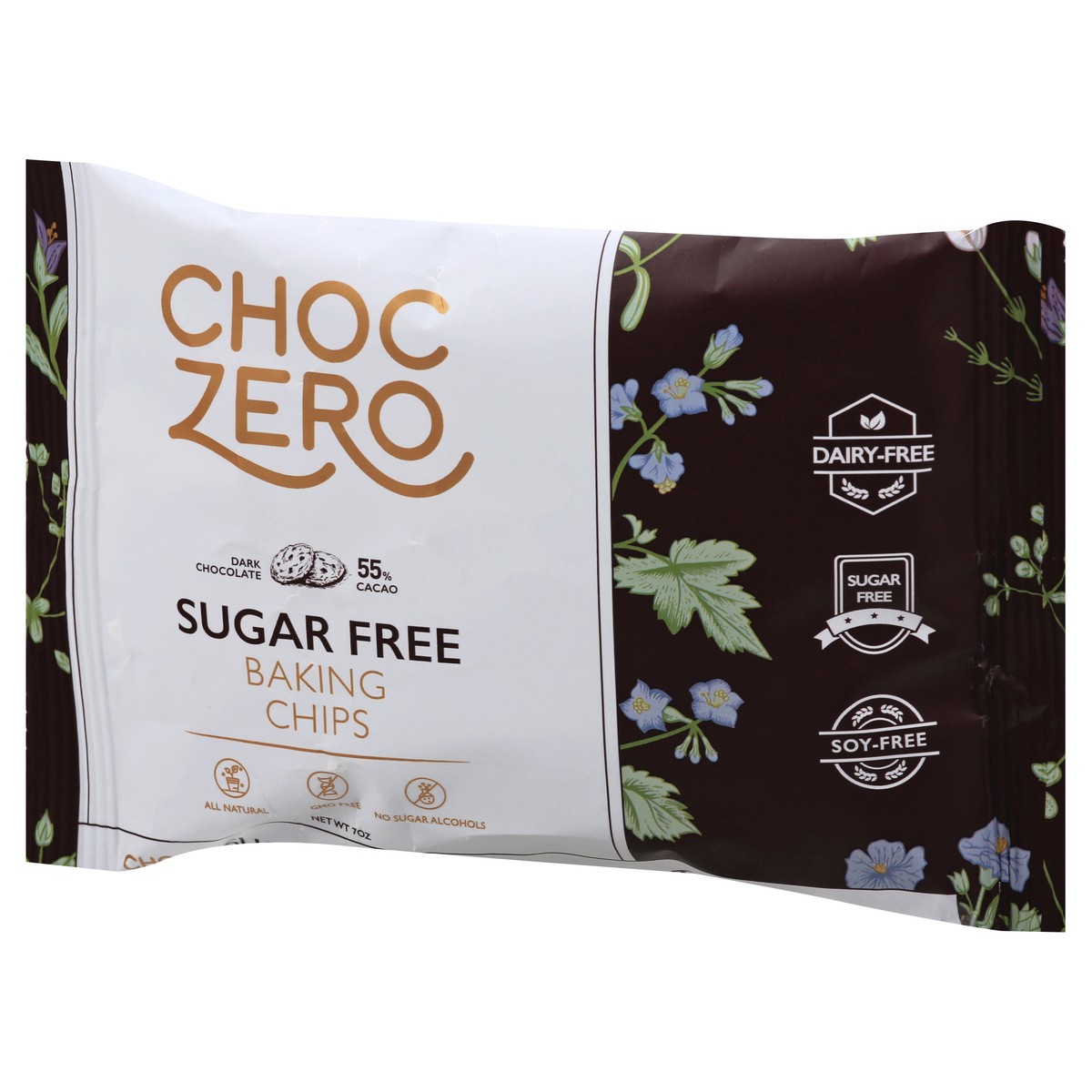 slide 3 of 13, ChocZero 55% Cacao Sugar Free Dark Chocolate Baking Chips 7 oz, 7 oz