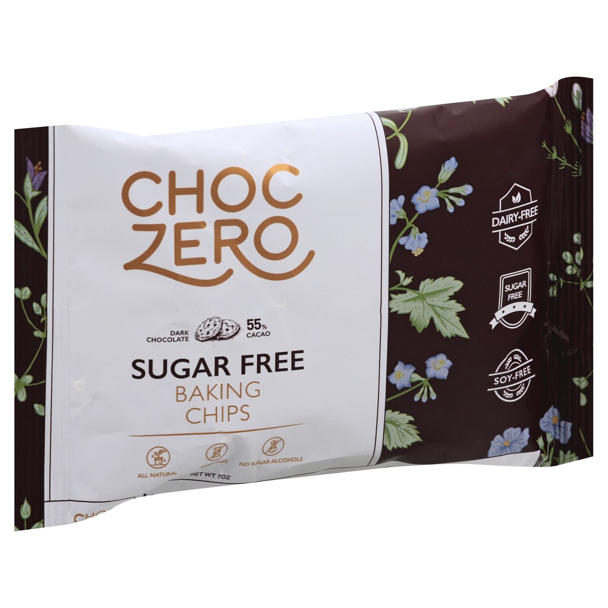 slide 8 of 13, ChocZero 55% Cacao Sugar Free Dark Chocolate Baking Chips 7 oz, 7 oz