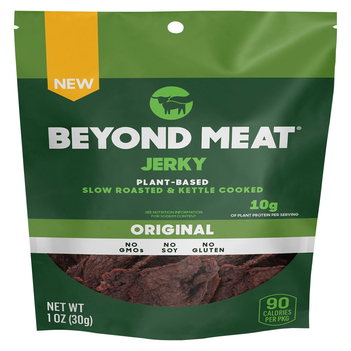 slide 1 of 3, Beyond Meat Original Plant-Based Jerky, 1 oz