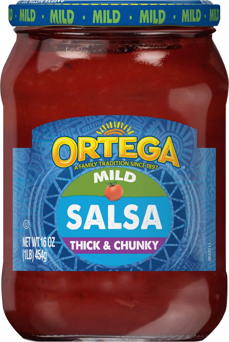 slide 4 of 7, Ortega Mild Thick & Chunky Salsa 16 oz, 16 oz