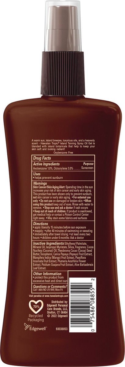 slide 2 of 3, Hawaiian Tropic Island Tanning Oil Pump SPF 6 - 8 Ounces, 8 fl oz