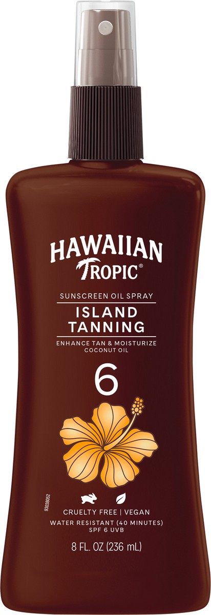 slide 3 of 3, Hawaiian Tropic Island Tanning Oil Pump SPF 6 - 8 Ounces, 8 fl oz