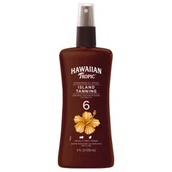 Hawaiian Tropic Island Tanning Oil Pump SPF 6 - 8 Ounces