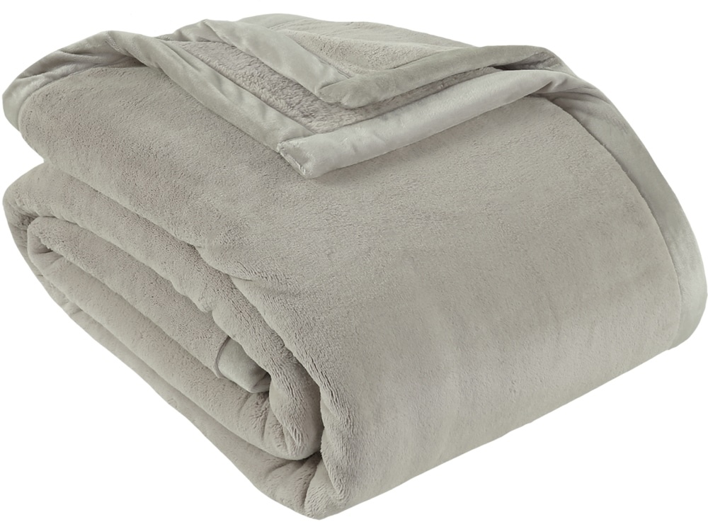 slide 1 of 1, Berkshire Blanket Prima Plush Throw Blanket - Taupe, 60 in x 90 in