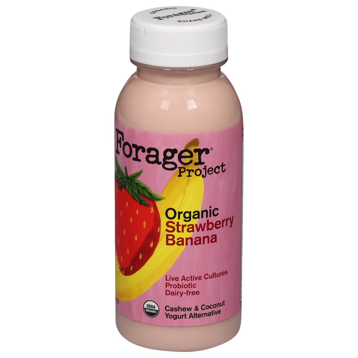 slide 10 of 12, Forager Project Probiotic Organic Dairy-Free Strawberry Banana Cashewmilk Yogurt 8 fl oz, 8 fl oz