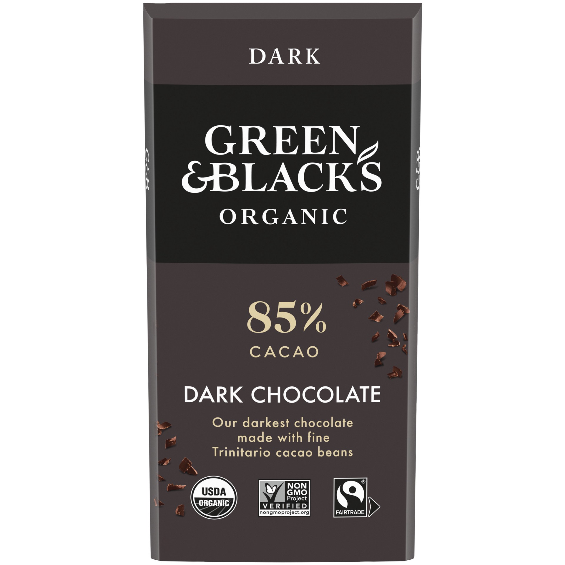 slide 1 of 14, Green Blacks Green & Black's Organic Dark Chocolate Bar, 85% Cacao, 3.17 oz, 3.17 oz